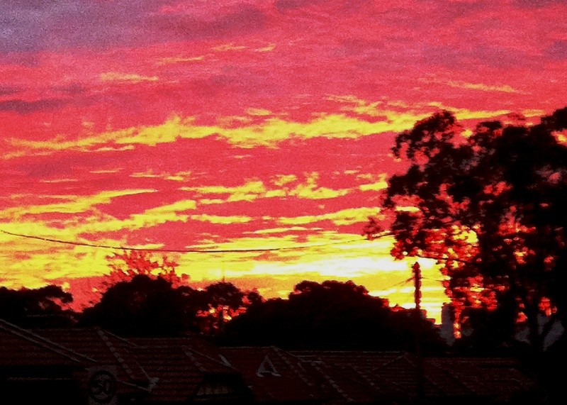 sunrise, sky, colours, beauty