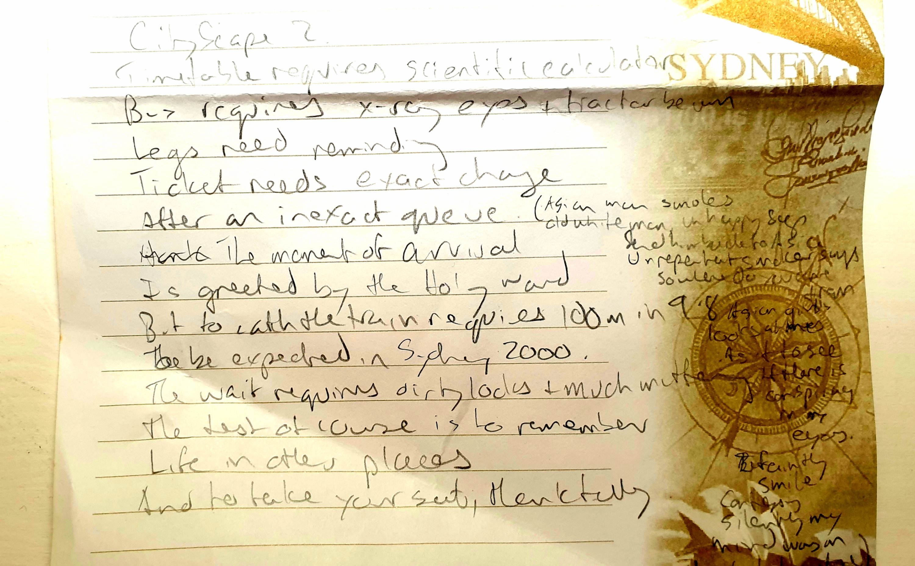 Poem, poetry, Sydney, Year 2000, millennium, Olympics